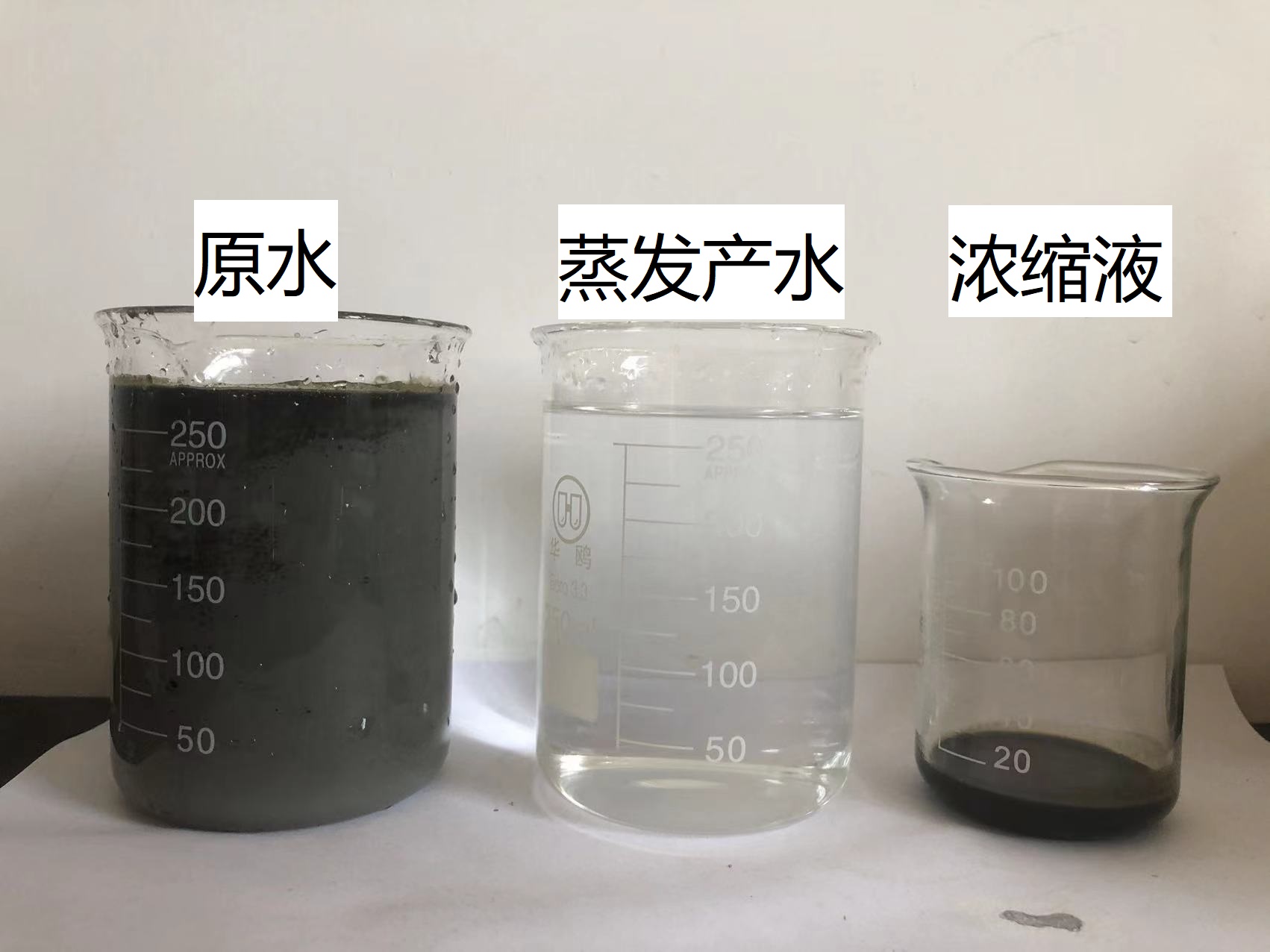 超聲波清洗廢液蒸發前后對比